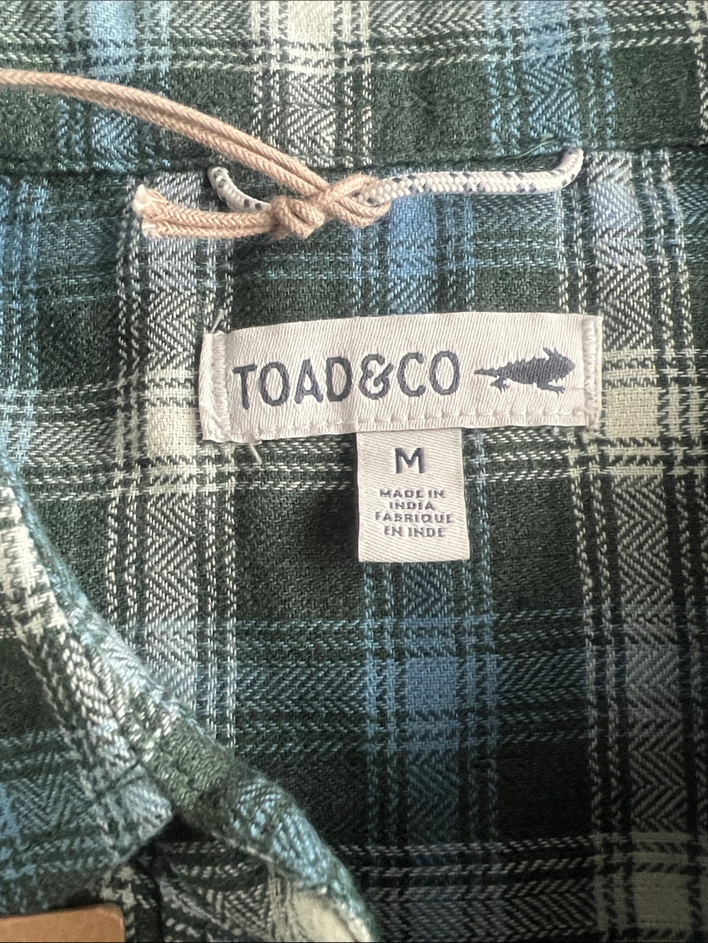 Toad and Co Boxy Flannel Button Down Shirt Re-Form Women's Medium - Picture 6 of 13